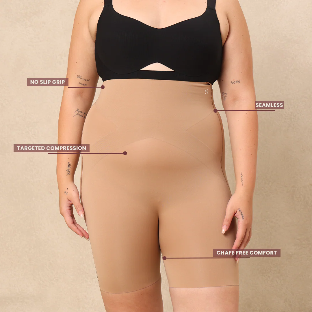 SculptFit Mid-Thigh Shaper Shorts - Image 9